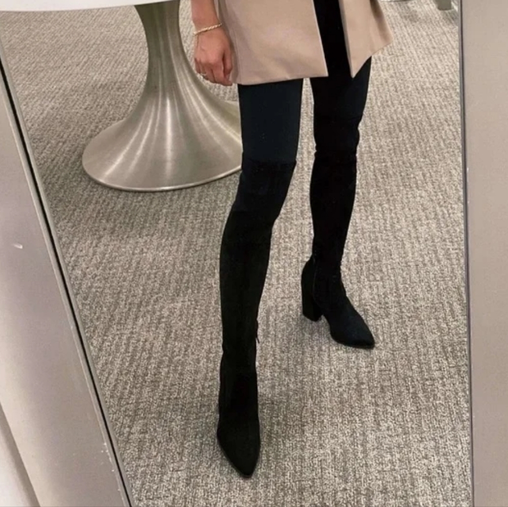 Steve Madden, Black, Tava Over the knee boots.Sz 7.
